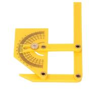 Generic Transportador ABS Duradero de 0 a 180 Grados Buscador de ángulo Externo Interno Adecuado para Ebanistería y Proyectos de Carpintería Precisos Transportador ABS de 6,1 X 3,5 Pulgadas