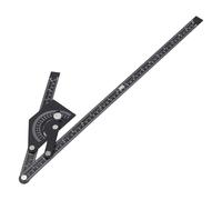 Generic Transportador de Bisel Universal, Herramienta de Búsqueda de ángulo Duradera para Ebanistería y Carpintería, 0-180 Grados, Construcción de Aluminio