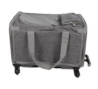 Generic Transportín para Mascotas con Ruedas y Correas Ajustables para los Hombros para Perros y Gatos Pequeños Medianos, Compañero de Viaje Fácil, 47x30x30cm (Grey)