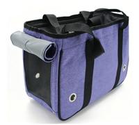 Generic Transportín para Perros Pequeño, Bolsa de Viaje Portátil de Cara Suave para Perros y Gatitos, Bolsa de Viaje de Nailon Ligero S M L (M 44 X 18 X 28 cm, para hasta 5 kg)