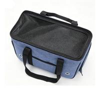 Generic Transportín para Perros Pequeño, Bolsa de Viaje Portátil de Cara Suave para Perros y Gatitos, Bolsa de Viaje de Nailon Ligero S M L (M 44 X 18 X 28 cm, para hasta 5 kg)