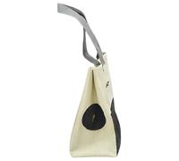 Generic Transportín Portátil para Gatos y Mascotas Tela Oxford Beige, Cómodo y Espacioso para Exteriores y Compras, Bolsa de Transporte Ligera y Resistente