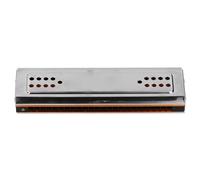 Generic Tremolo Harmonica Professional 24 Holes C G Key Instrumento Musical de Acero Inoxidable de Doble Cara para Principiantes