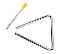 Generic Triángulo de Percusión Manual, Delicado Instrumento Triangular de Metal, Fácil de Tocar, Ligero para Educación Temprana
