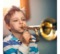 Generic Trompeta para Estudiantes Trompeta de Caballería de Latón Resistente Superficie Lisa Sonido Fuerte y Simple para Promoción