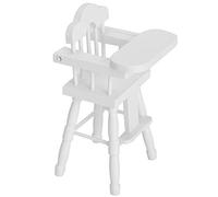 Generic Trona en Miniatura para Accesorios de Casa de Muñecas 1/12, Silla de Madera Duradera, Ecológica y Segura para Niños, Jugar en Casa de Muñecas