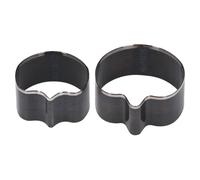 Generic Troqueles de Perforación de Cuero de Acero de Aleación de Corte Limpio, Herramienta Artesanal de Larga Duración para Aficionados, Juego de 2 Piezas para Talleres de Cuero