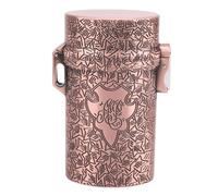 Generic Tubería de Cojinete de Metal, Botella de Cojinete de Metal Fácil para los Viajes de Campamento Al Aire Libre para el Azúcar de Pimienta de Sal (Cobre)