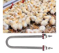Generic Tubo de Humidificación de Incubadora Duradero en Forma de U para Cría de Aves de Corral 200 W, Accesorio de Incubadora Profesional y Eficiente, Hecho de Metal, (300W)