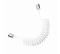 Generic Tubo Flexible de Ducha, Tubo de Resorte Duradero de 2M para Agua, Plomería, Inodoro, Pulverizador de bidé, Lavado a Mano para Baño (WHITE)