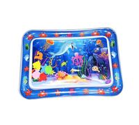 Generic Tummy Time Tapete de Agua para Bebés, PVC Seguro y a Prueba de Fugas, Atractivo Tema Marino, 1 Unidad, Perfecto para la Interacción entre e Hijos (delfín azul)
