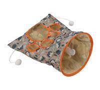 Generic Túneles de Gato para Gatos Interiores, Túnel de Mat de Arrugas de Hámsters Túnel de Juguete Bolso de Juguetes para Saco de Dormir para para el Gatito para Esconder y Atrapar 3 Capas para