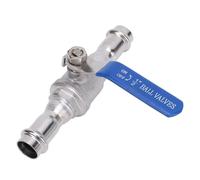 Generic Válvula de Bola de Presión, Conexión Dual DN15 de 1/2 Pulgada, Rendimiento Confiable para Fabricación Mecánica, Acero Inoxidable 304