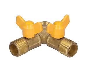 Generic Válvula de Conmutación de Gas Natural Excelente Mano de Obra Apertura/cierre Rápido, Ideal para Equipos de Gas Rosca Macho G1/2 Adecuada para y Natural