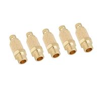 Generic Válvula de Control de Flujo de Aire Silenciador Neumático de Latón de Alta Calidad para Cilindros, Válvulas, Herramientas Neumáticas 5 Unids/set