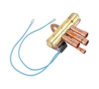 Generic Válvula de Inversión de 4 Vías para Aire Acondicionado, Ahorro de Energía, Poco Ruido con Material de Cobre para Aires Acondicionados 1.5P-2P, Servicio de Refrigeración