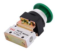 Generic Válvula Mecánica Neumática Premium G1/8 con Pulsador para Maquinaria Industrial y Dispositivos Médicos, Compacta y Duradera