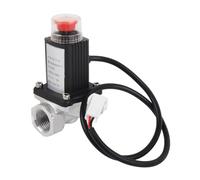 Generic Válvula Solenoide de Gas Dispositivo de Corte de Emergencia Control Automático Confiable para Tubería de Gas Aleación de Aluminio ABS 1 Unidad