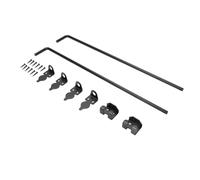 Generic Varilla de Caída de la Puerta del Perno de Caña de 24 ", 2 Piezas de Caña de Servicio Pesado de la Barra del Perno del de la Puerta del Tope de la del Kit de Barra de Caída de la del Tapón