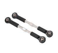 Generic Varilla de Dirección de Metal, Varilla de Tracción de Varillaje de Cabeza Esférica de Aleación de 2 Piezas con Antivibración para Coches RC 1/8 1/10, Camiones, SUV