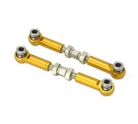 Generic Varillas de Enlace de Dirección RC de Aleación de Aluminio de Primera Calidad para Mejorar el Rendimiento y el Manejo en Coches RC MJX 1/14, 2 Unidades (Gold)