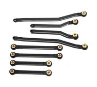 Generic Varillas de Tracción de Aleación de Aluminio para Chasis RC, Varillas de Tracción Premium para Vehículos HOBBYPLUS 1/18 4WD CP18P RC, 8 Uds. (Black)