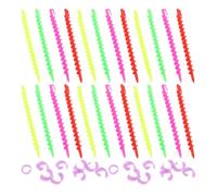Generic Varillas Rizadoras Espirales para Permanente de Cabello, Kit 52 Piezas Varillas Pequeñas 15 Cm y Grandes 17.5 Cm, Plástico para Rizos Apretados, Uso Profesional y Doméstico,