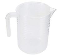 Generic Vaso Medidor de Plástico Transparente con Tapa Material de Calidad Alimentaria Premium para Cocina y Horneado Juego de 500 Ml y 1000 Ml (1000ML)