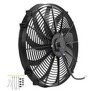 Generic Ventilador de Radiador Delgado, Ventilador Eléctrico de 16 ", de Aceite de Alta Potencia, para Automóviles, Camiones, Vehículos Recreativos, 12V