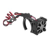 Generic Ventilador de Refrigeración del Disipador Térmico del Motor con Sensor Térmico para Coches RC 540 550 3650 3660 Accesorio de Nicho de Alto Rendimiento (BLACK)