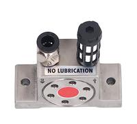 Generic Vibrador de Turbina de Aire G1/8 Pulgadas, Oscilador Neumático de Acero Inoxidable para Aplicaciones Industriales, Potencia Ajustable