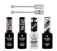 Generic Victoria Vynn Cat Eye Gel Set con Top Unblue, Pure Creamy Base e imán de 2 caras, perfecto para impresionantes diseños de uñas