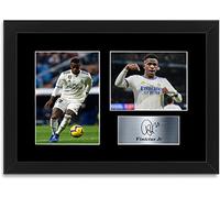 Generic Vini Junior Fotografía enmarcada Real Madrid Poster enmarcado Decoración de sala de estar