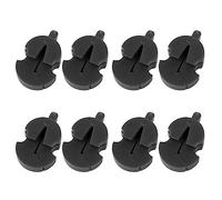 Generic Violin Mudo Silenciador de Goma Tranquila Ajustable para que los Músicos Practiquen en Espacios Compartidos o a Altas Horas de la Noche, Accesorios de Piezas de Violín de 8pcs (BLACK)
