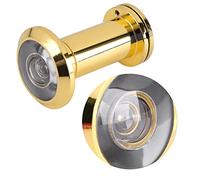 Generic Visor de Puerta de 200 Grados con Cubierta de Privacidad para Identificar Visitantes en Puertas de Madera y de Seguridad (GOLD)