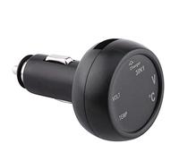 Generic Voltímetro con Pantalla Digital LED Dual, Cargador de Coche USB para Automóviles, SUV, Camiones, Carcasa Negra de Plástico Metálico, 50g de Peso (verde+rojo)