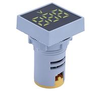 Generic Voltímetro de Pantalla LED Digital, Indicador de Señal de Voltaje, AD16-22FSV CA Voltaje Pantalla de 60-500V CA para Electricidad, Telecomunicaciones (YELLOW)