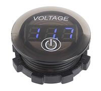 Generic Voltímetro Universal Compacto con Pantalla LED e Interruptor Táctil, Medidor de Voltaje Eficiente para 12-24 V, Diseño Retardante de Llama, Adecuado para Automóviles, Barcos y Autocaravanas