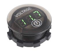 Generic Voltímetro Universal Compacto con Pantalla LED e Interruptor Táctil, Medidor de Voltaje Eficiente para 12-24 V, Diseño Retardante de Llama, Adecuado para Automóviles, Barcos y Autocaravanas