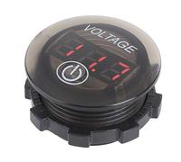 Generic Voltímetro Universal Compacto con Pantalla LED e Interruptor Táctil, Medidor de Voltaje Eficiente para 12-24 V, Diseño Retardante de Llama, Adecuado para Automóviles, Barcos y Autocaravanas