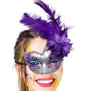 genérica de noche de baile para hombre media máscara de miedo
