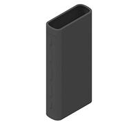 Genérica de silicona Power Bank Funda para Xiaomi Mobile Power Bank 3 (negro)