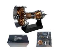 Genérico 1/25 TR900 Turbofan Engine Model - 3D Printed 11in Aircraft Turbojet with LED Light, Adjustable Speed & Rotatable Parts Aviation Gift for Adults (Self-Assembly)