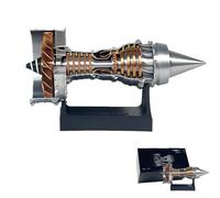 Genérico 1/25 TR900 Turbofan Engine Model - 3D Printed 11in Aircraft Turbojet with LED Light, Adjustable Speed & Rotatable Parts Aviation Gift for Adults (Finished Model)