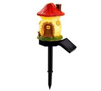 Genérico 1/3/6 Pcs Solar Fairy-Tale Mushroom Cottage Garden Light, Waterproof Led Mushroom Solar Lights Outdoor With Stake, Outdoor Landscape Pathway Light, for Lawn, Walkway, Patio, Yard (A)