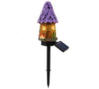 Genérico 1/3/6 Pcs Solar Fairy-Tale Mushroom Cottage Garden Light, Waterproof Led Mushroom Solar Lights Outdoor With Stake, Outdoor Landscape Pathway Light, for Lawn, Walkway, Patio, Yard (F)
