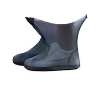 Genérico 1-4 pares de botas goma for exteriores, funda for hombres y mujeres, impermeable, reutilizable, antideslizante, for verano Apto para días lluviosos(Black,M27cm34-40-4PCS)