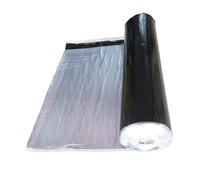 Genérico 1.5mm Techo Cinta Selladora Aluminio Butilo Adhesiva, 40cm Ancho Tejado Tela Asfaltica Autoadhesiva Impermeable, Banda Bituminosa de Reparación para Terraza Tejado Goteras(1x3m)