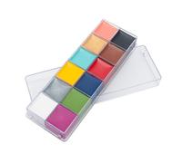 Genérico 1 Caja Pintura corporal body painting oil paint palo de pintura de la cara del arco iris plantillas de cara pigmentos para pintar el cuerpo aceite de pintura facial Colorful