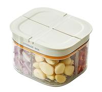 Genérico 1* Contenitori di snack Organizzatori per Alimenti in Frigorifero - Organizzatore Frigorifero con Vassoio Divisorio per Frutta Verdura Frutta Secca Aglio Caramelle